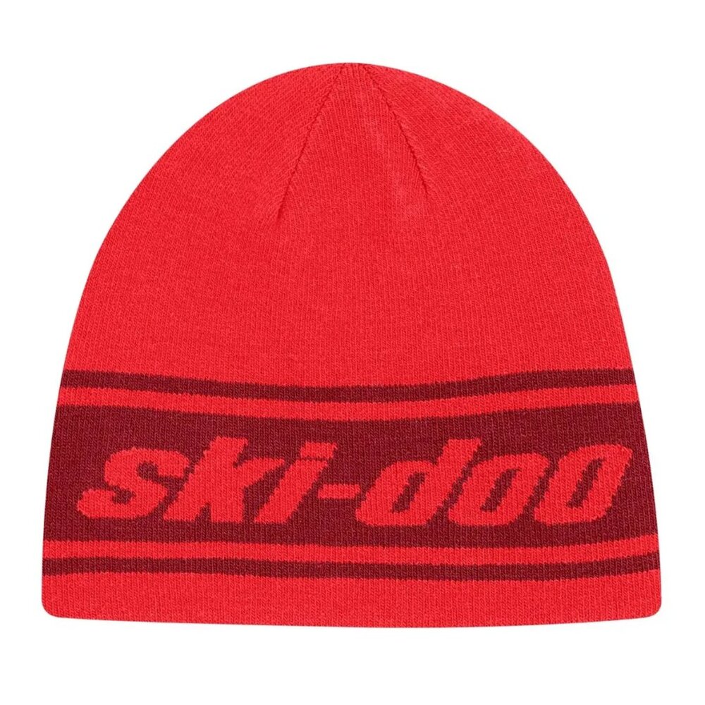 NWT Ski-Doo Unisex Reversible Beanie Mens Womens Red Winter Knit Cap $39 FLC187